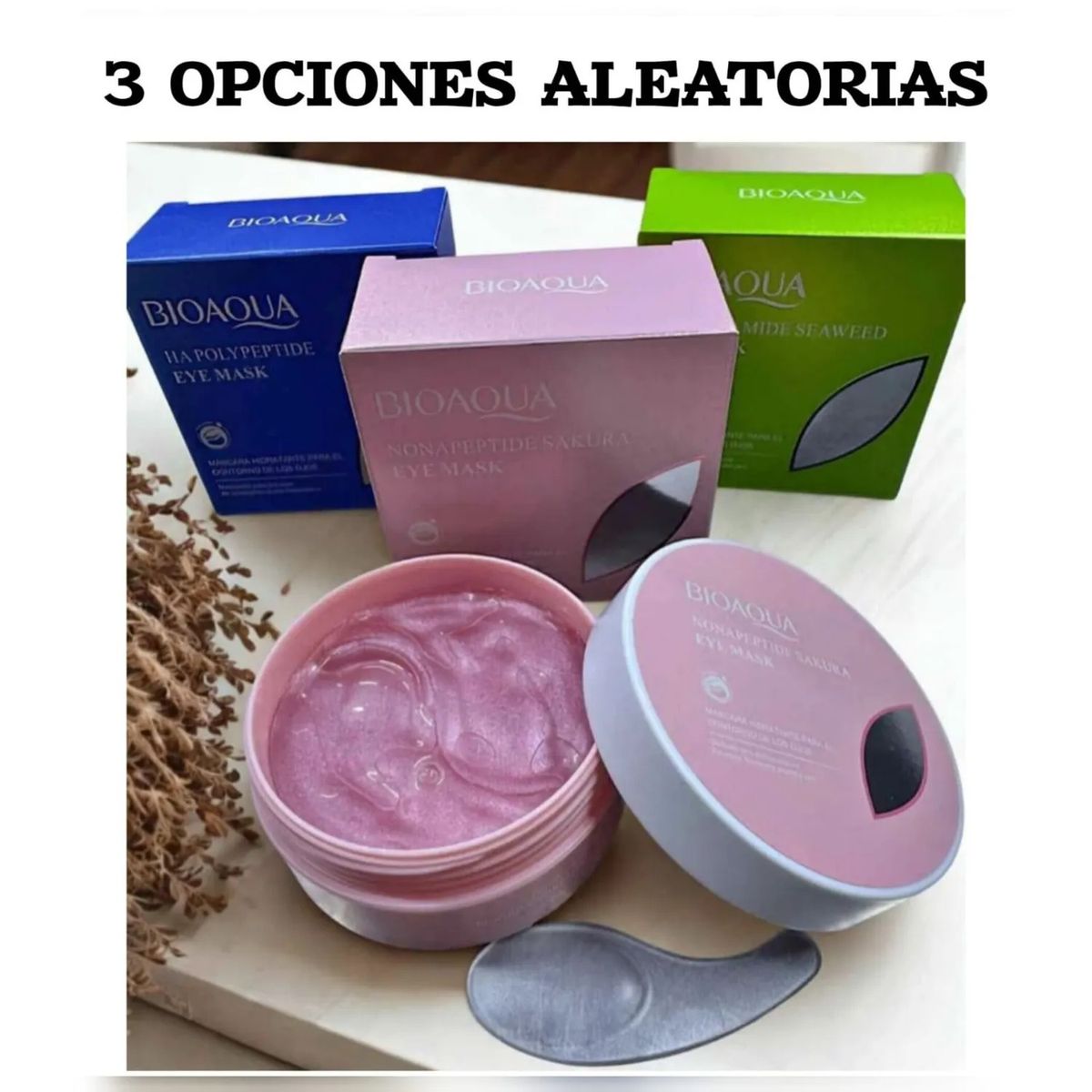 BIOAQUA - Parches De Colágeno Para Las Ojeras + Ácido Hialurónico 60 un