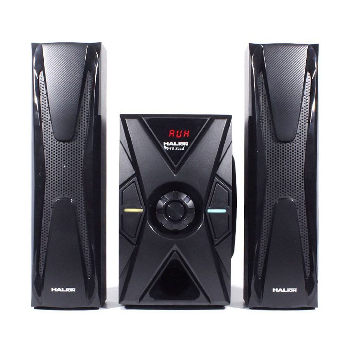 HALION - Parlante 2.1 Halion HA-F48 Scud Subwoofer 5.25" USB, SD, BT, FM 120w