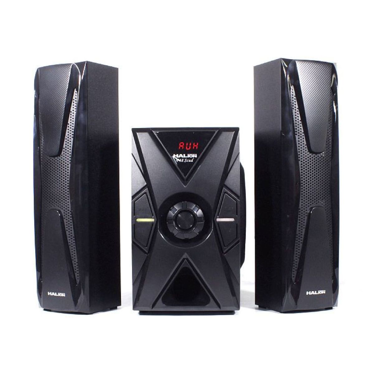HALION - Parlante 2.1 Halion HA-F48 Scud Subwoofer 5.25" USB, SD, BT, FM 120w