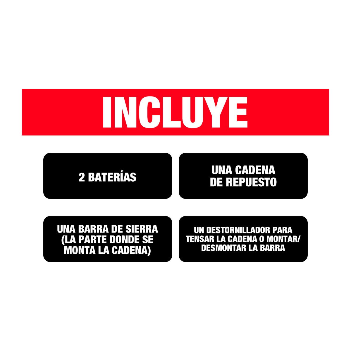 GENERICO - Mini Motosierra Inalámbrica Portátil 21v + 2 Baterías + Accs