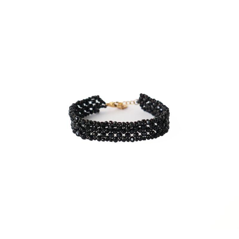 SAMANTHA PINTO HANDMADE ACCESSORIES - Pulsera Esmeralda Negro