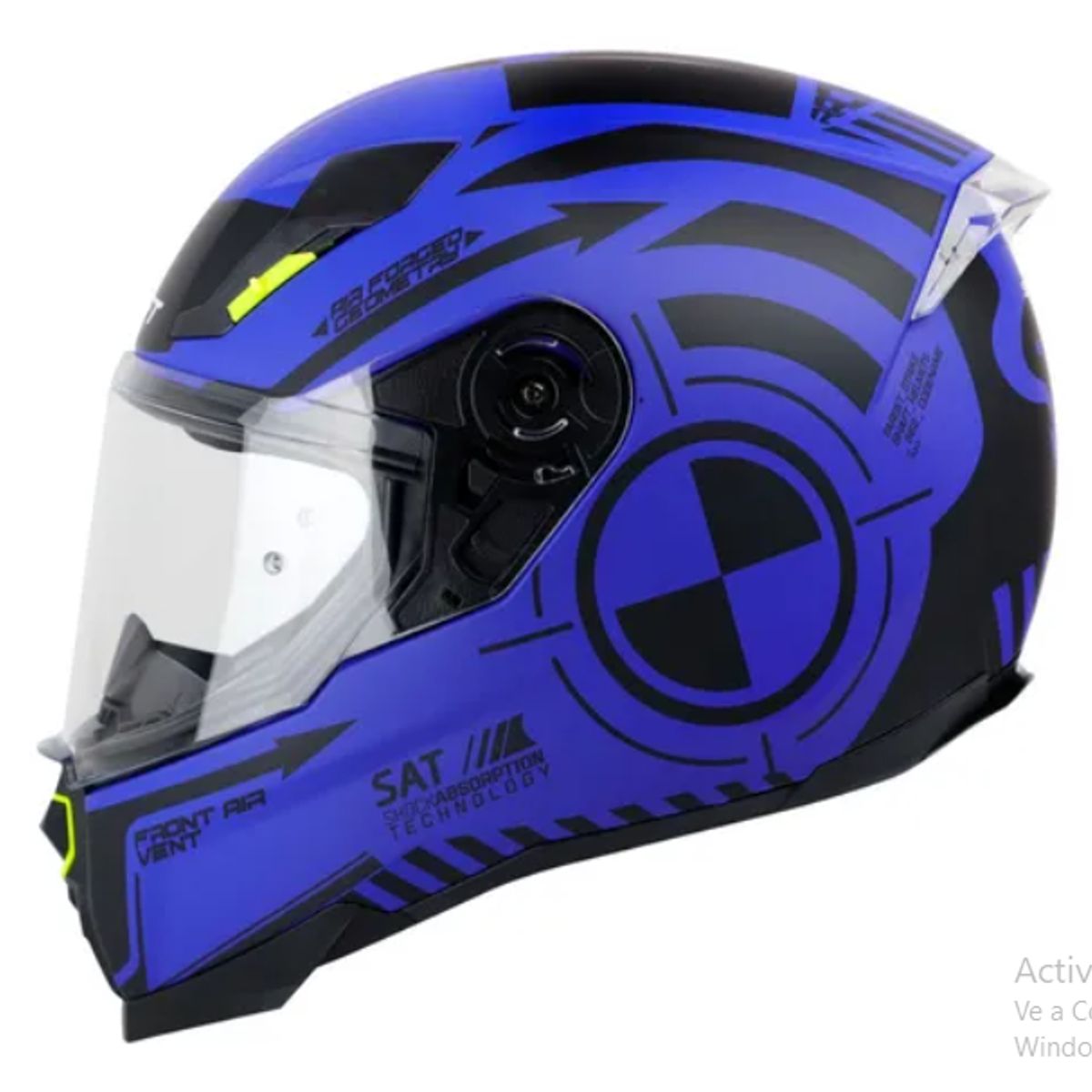 SHAFT - CASCO MOTO SHAFT SH - 562 NEGRO/AZUL MATE