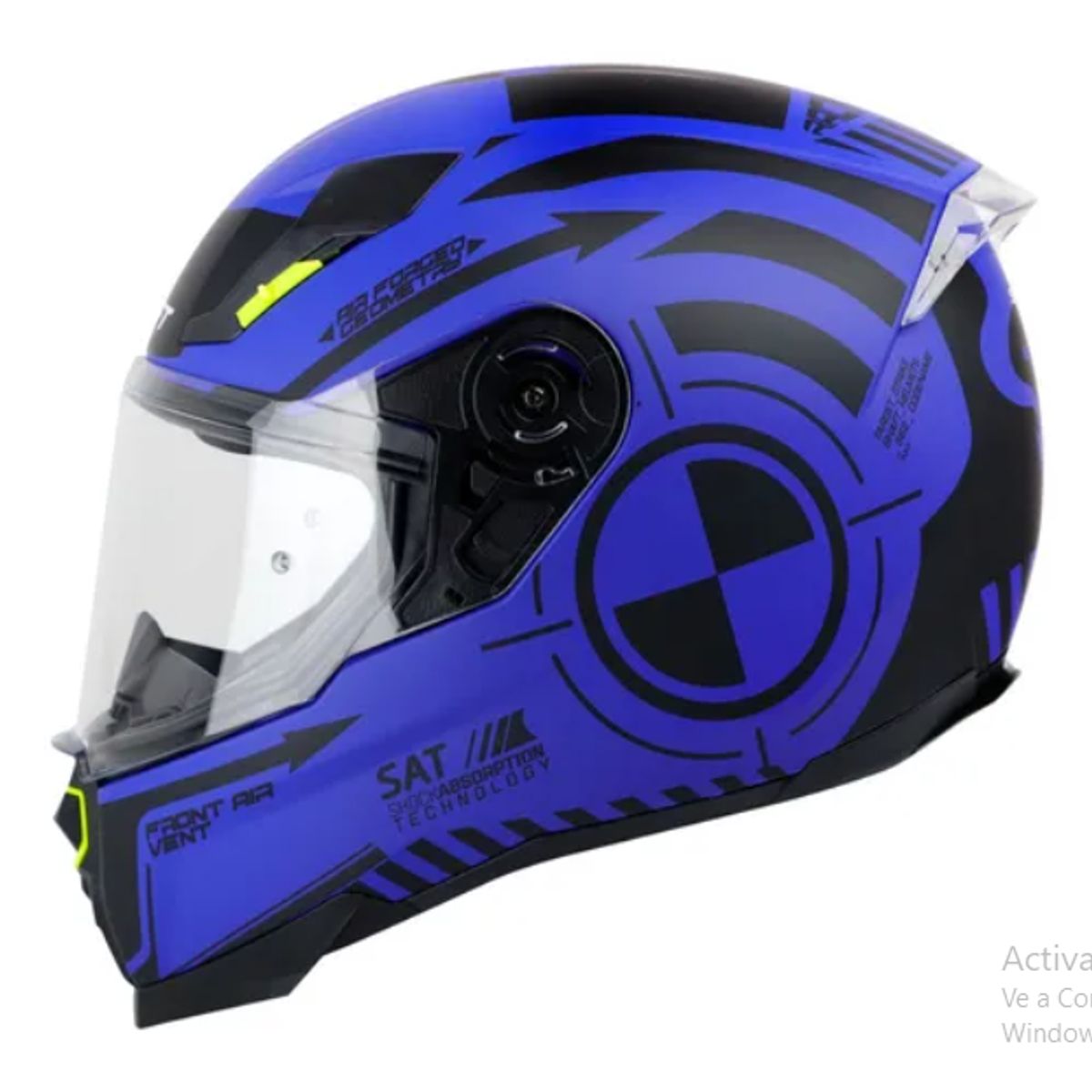 SHAFT - CASCO MOTO SHAFT SH - 562 NEGRO/AZUL MATE