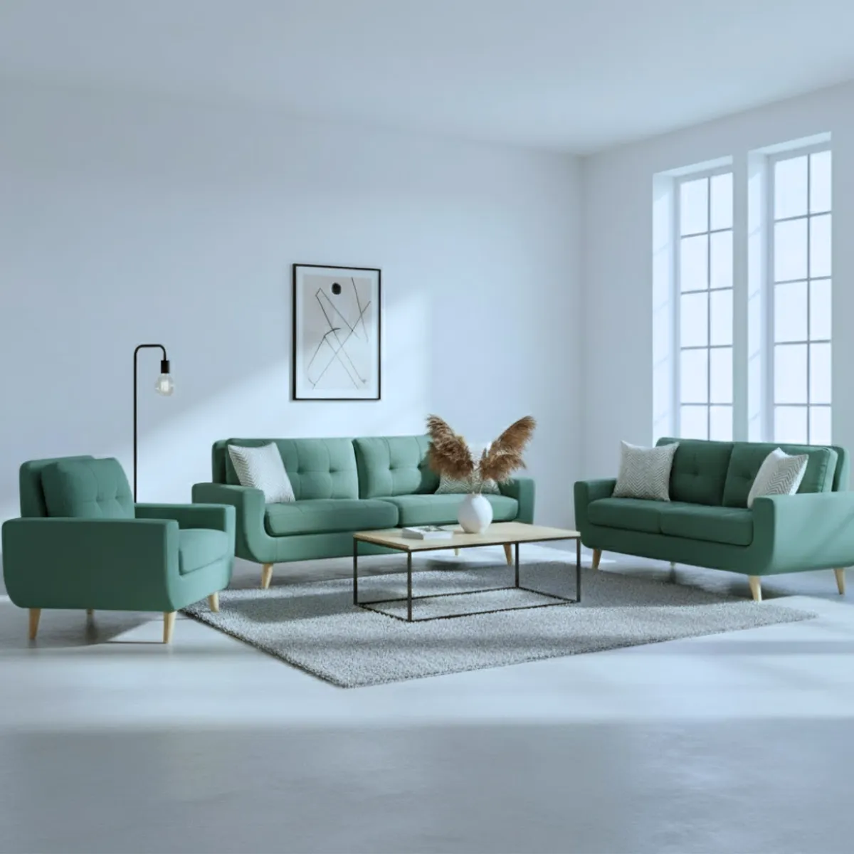 GENERICO - Juego de Sala Berlin 3-2-1