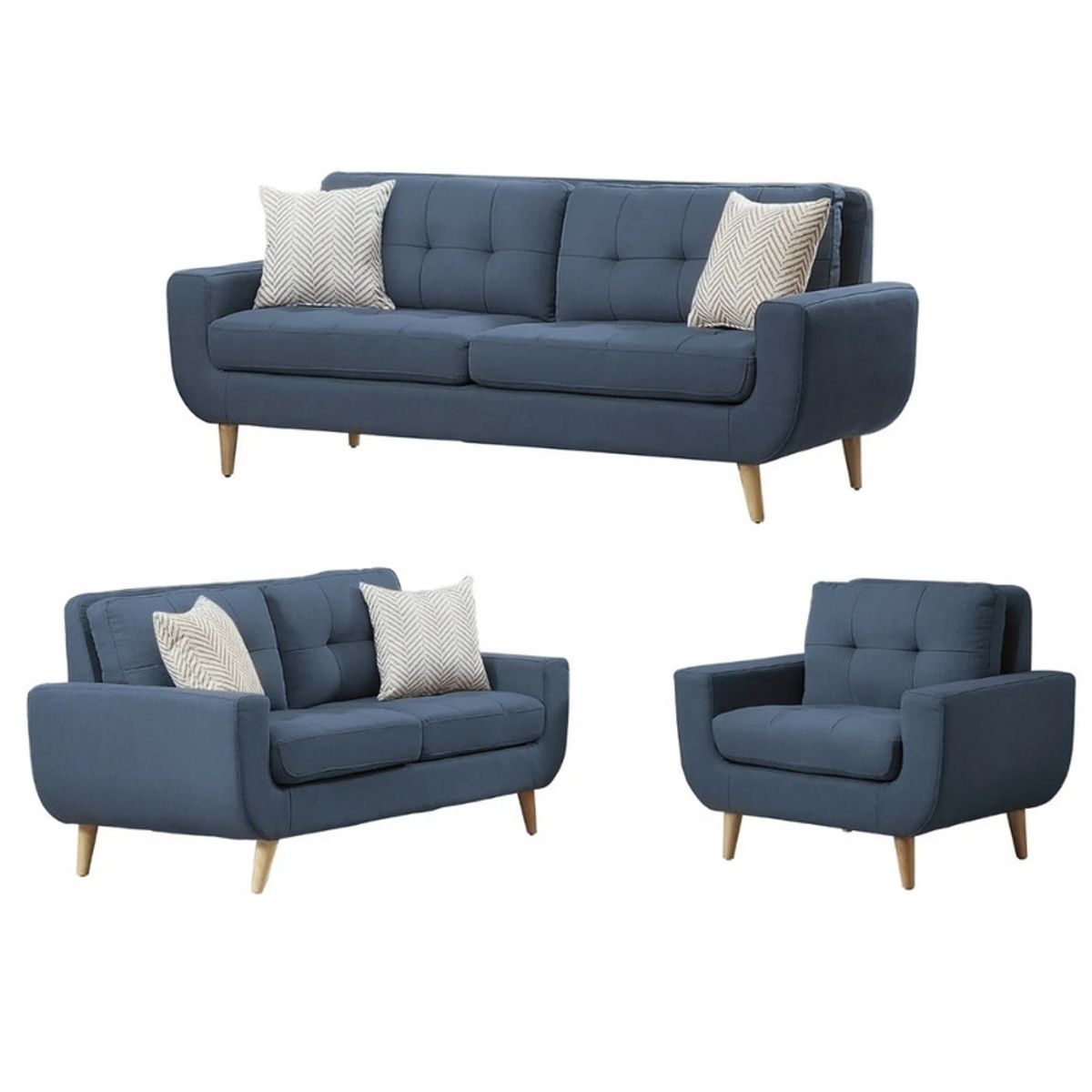 GENERICO - Juego de Sala Berlin 3-2-1