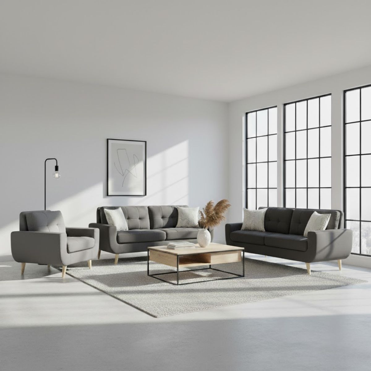 GENERICO - Juego de Sala Berlin 3-2-1