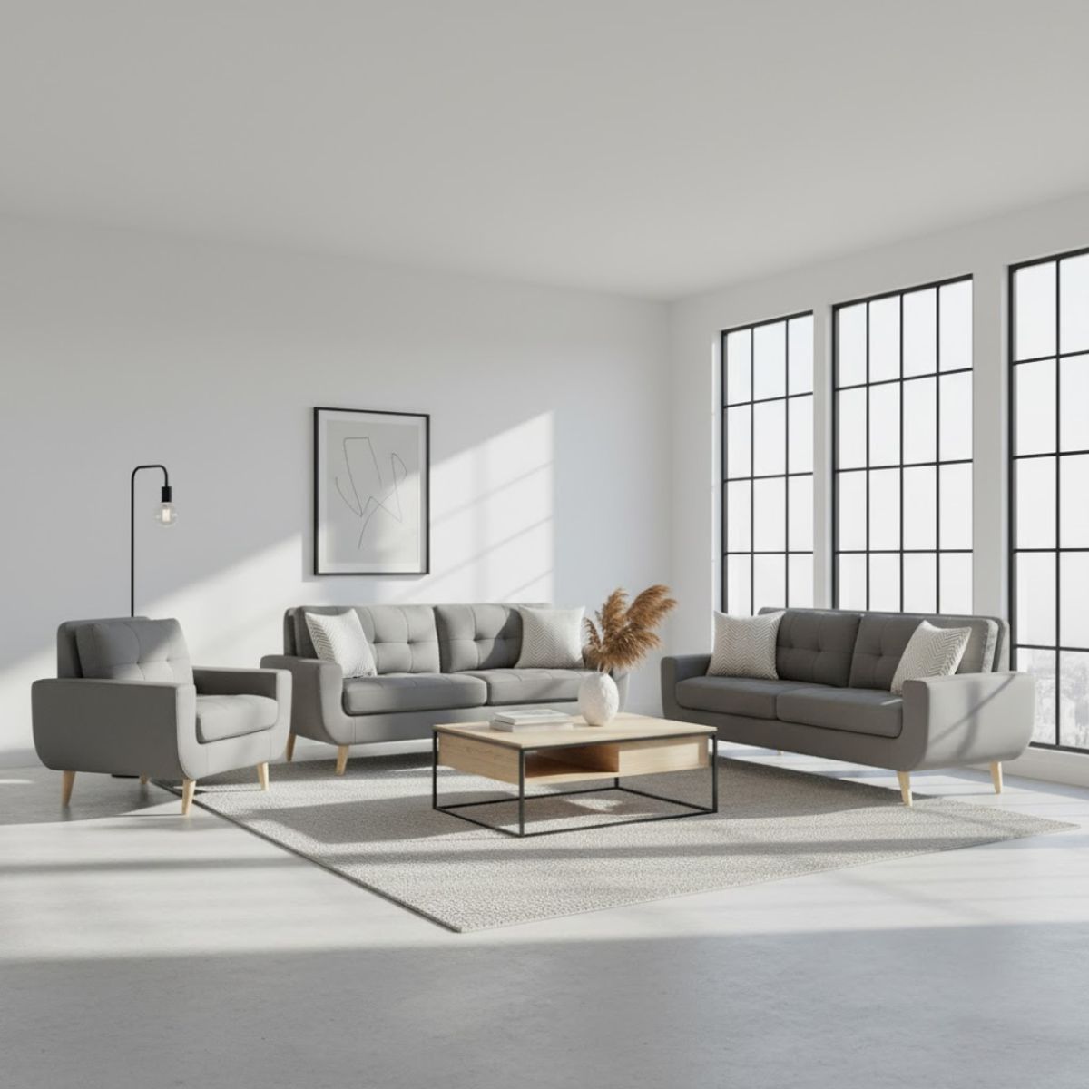 GENERICO - Juego de Sala Berlin 3-2-1