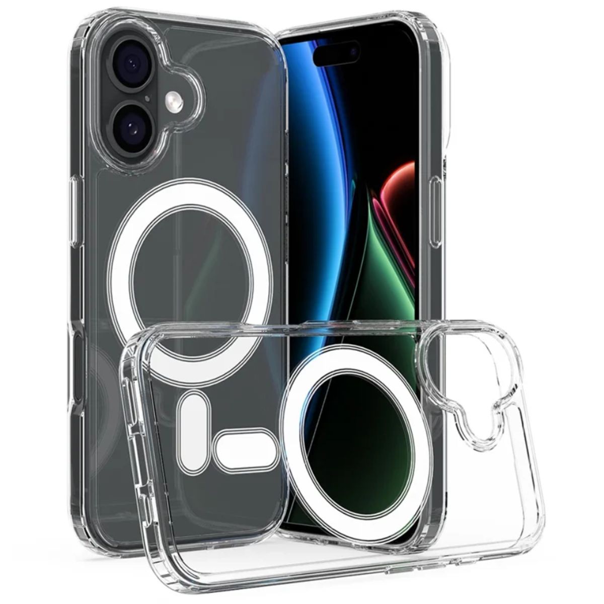 GENERICO - Case Para Iphone 17 Clear Mag Y Vidrios