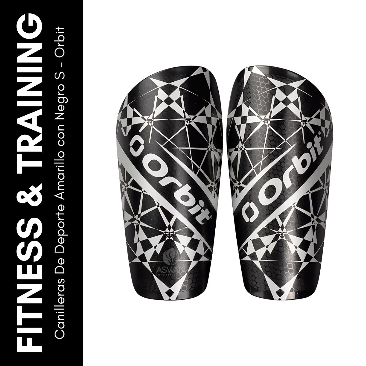 GENERICO - Canilleras De Deporte Amarillo con Negro S - Orbit