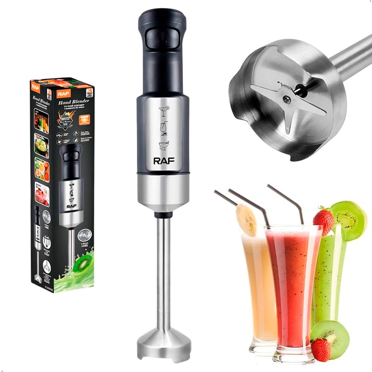 RAFF - Batidora De Inmersion Raf R.30002b 400w 2800 Rpm