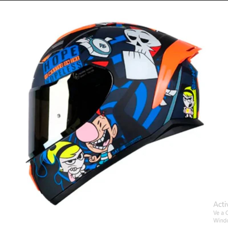 SHAFT - CASCO MOTO SHAFT SH - 582 SP BILLY Y MANDY AZUL MATE