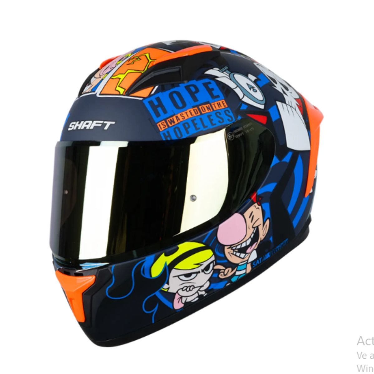 SHAFT - CASCO MOTO SHAFT SH - 582 SP BILLY Y MANDY AZUL MATE