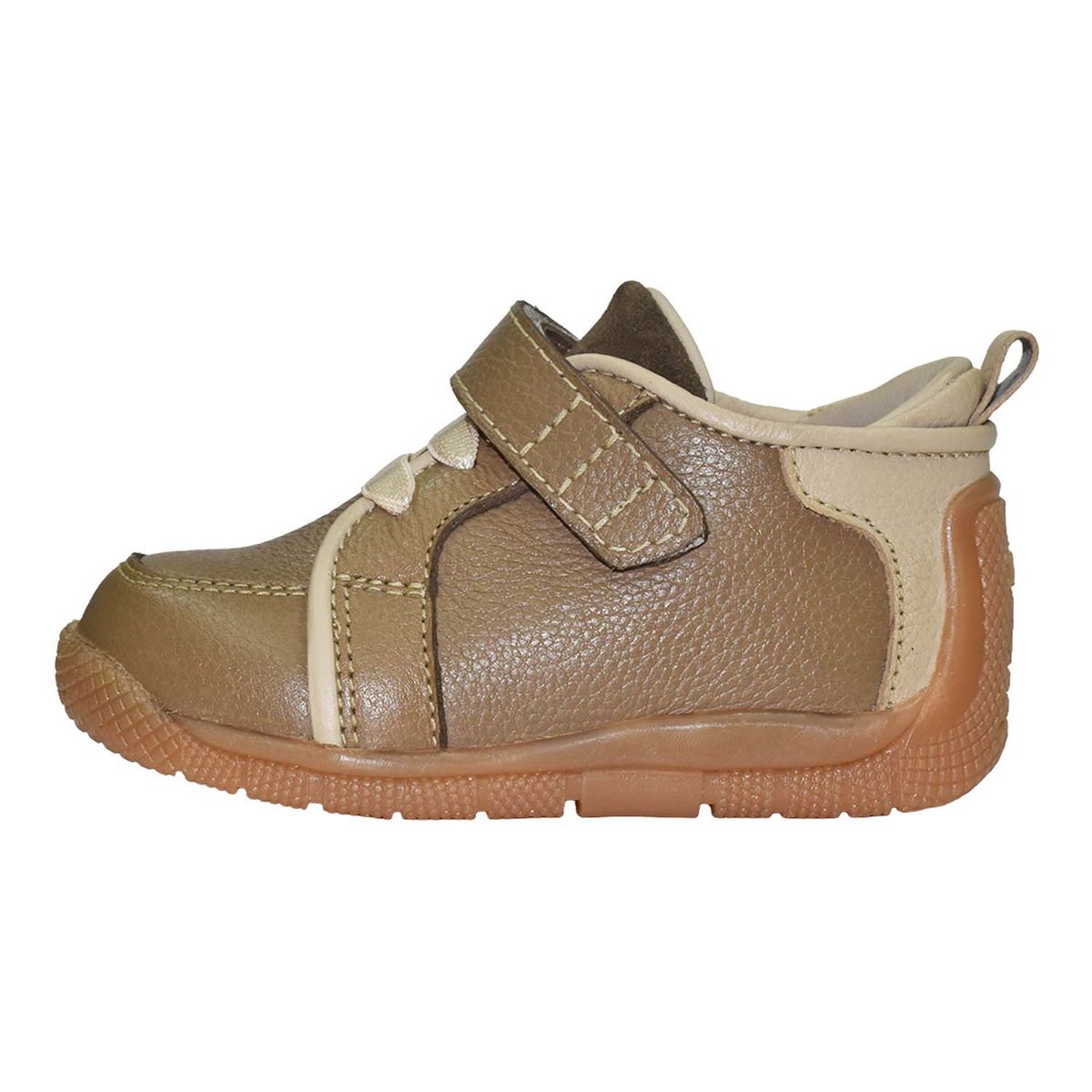 BRUNO KIDS - ZAPATO PIBE PARA NIÑO BRUNO KIDS DE CUERO NUTRIA PRIMEROS PASOS