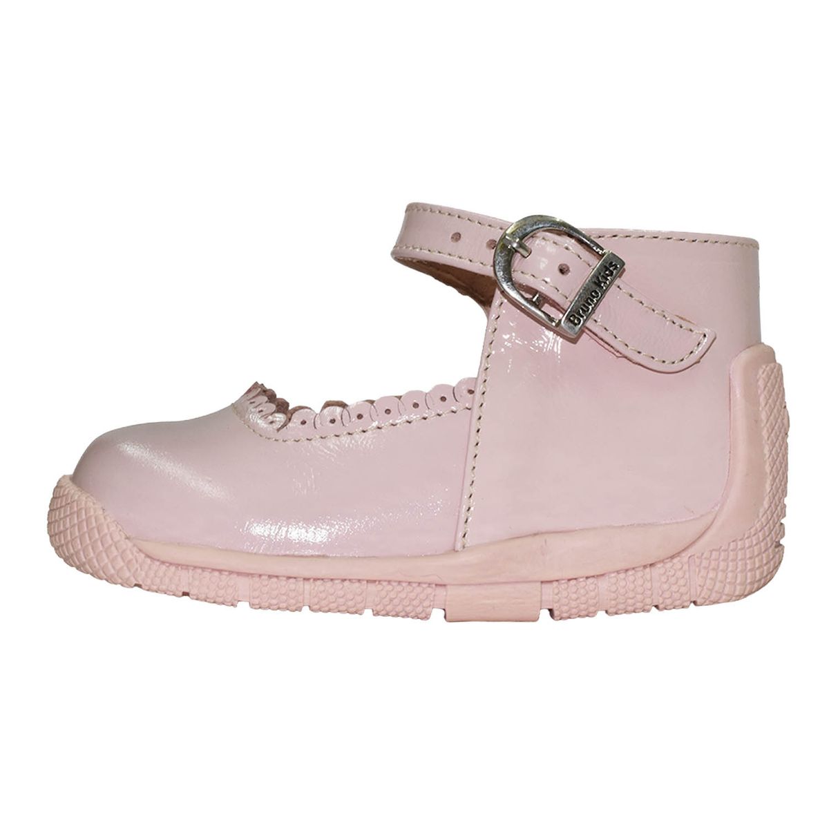 BRUNO KIDS - ZAPATO PIBE PARA NIÑA BRUNO KIDS DE CUERO ROSA PRIMEROS PASOS
