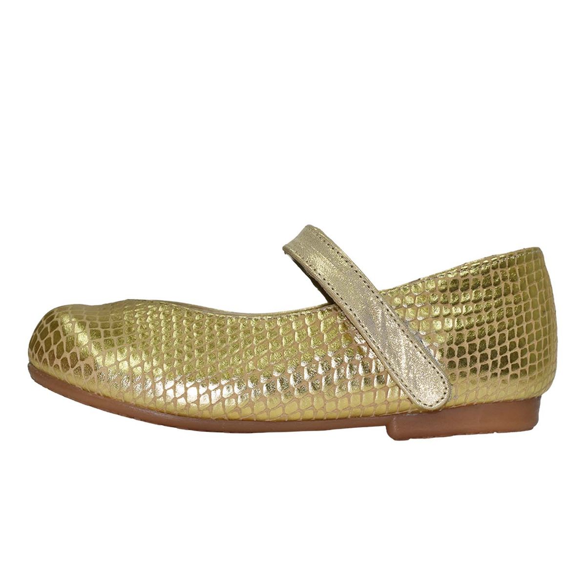 BRUNO KIDS - ZAPATO CAMINANTE PARA NIÑA BRUNO KIDS DE CUERO DORADO CAMINANTE