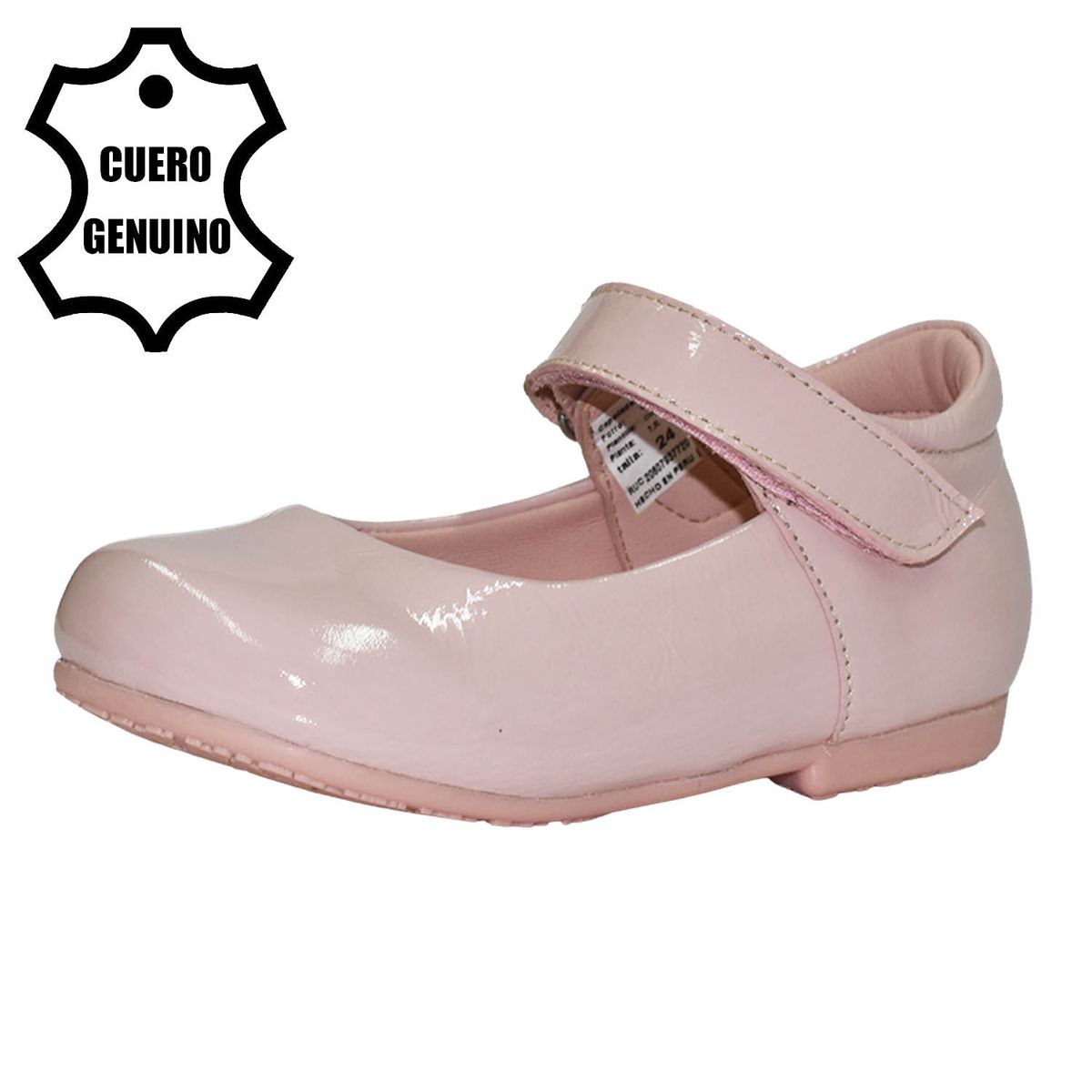 BRUNO KIDS - ZAPATO CAMINANTE PARA NIÑA BRUNO KIDS DE CUERO ROSA CAMINANTE