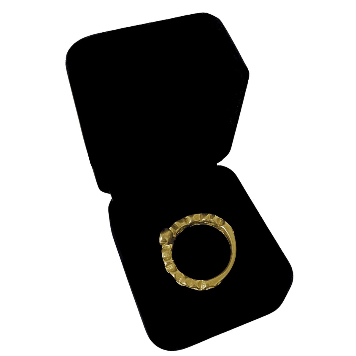 GENERICO - Anillo Mujer Cristal Regalo Mamá Novia Acero Dorado