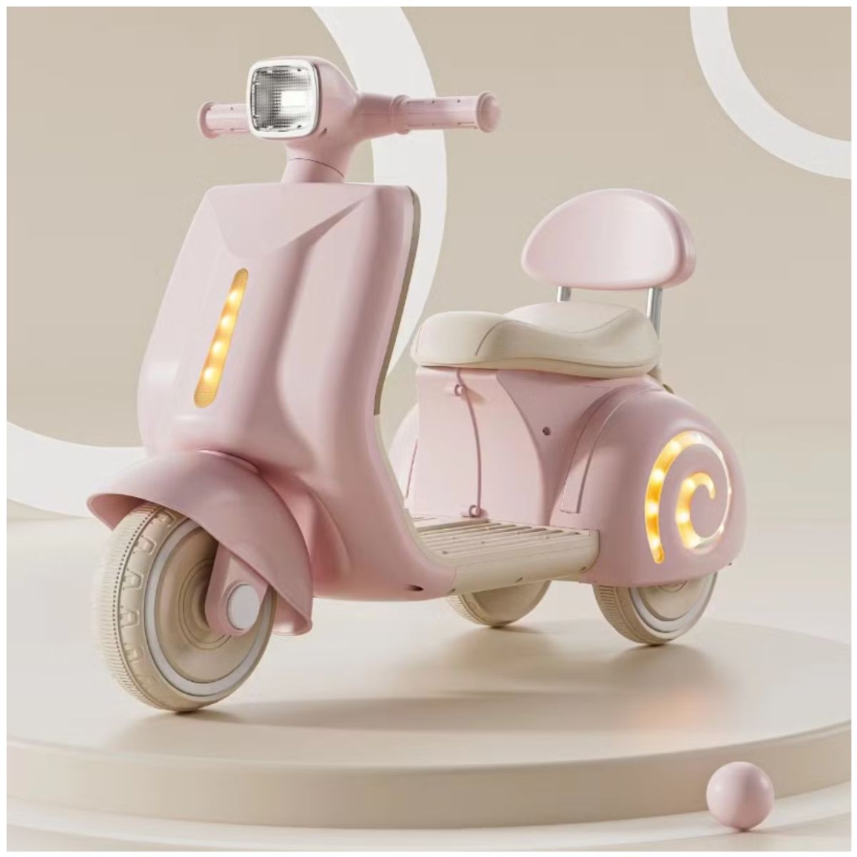 INSPIRA MARKET - Moto Eléctrica Infantil Vintage Rosa