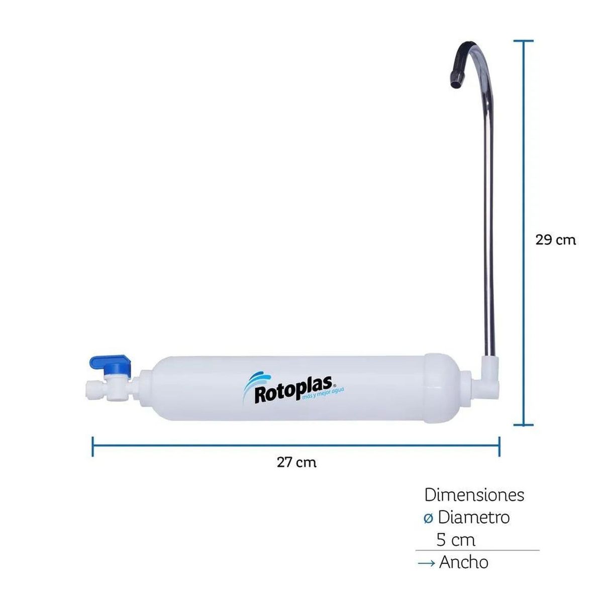 ROTOPLAS - Purificador de Agua Rotoplas Lite Sobre Lavadero 15L