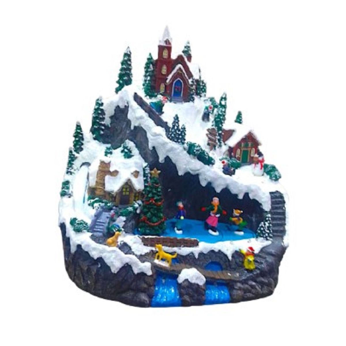 GENERICO - VILLA NAVIDEÑA DE CALIDAD A1 CON MOVIMIENTO Y MUSICAL