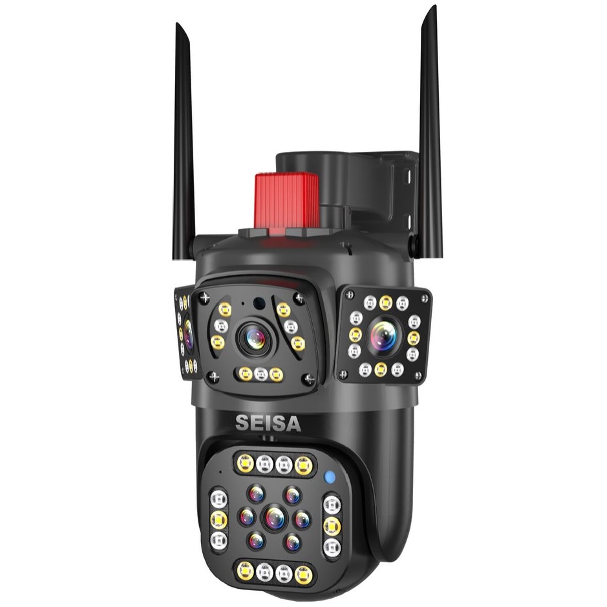 SEISA - Camara De Vigilancia Con Movimiento - Wifi Exteriores - Triple Lente fullHD