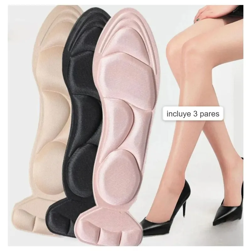 OEM - Plantilla con Soporte Talón Antideslizante Transpirable PACK DE 3