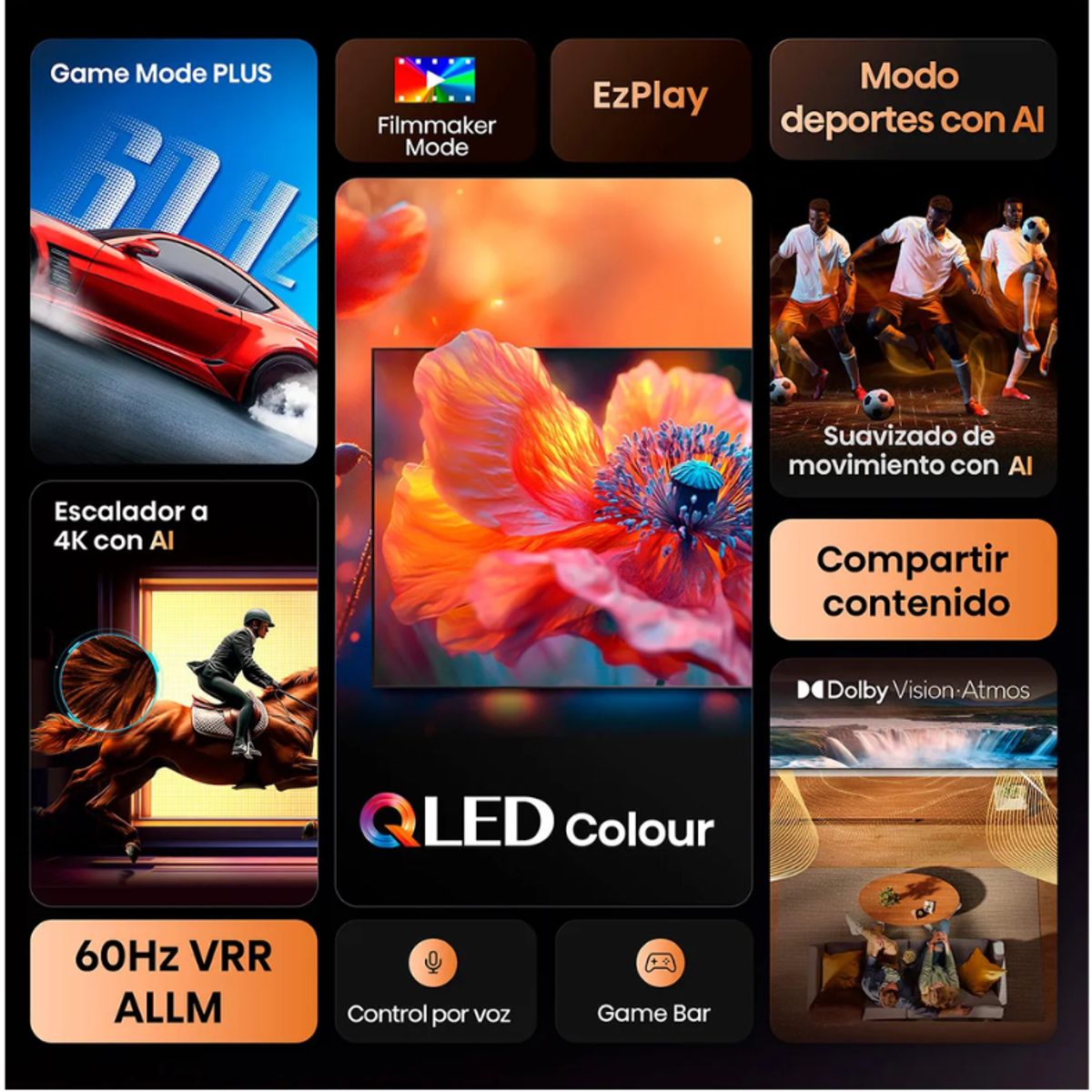 HISENSE - TELEVISOR SMART TV HISENSE 4K ULTRA HD 43 43Q6QV + Antena Digital