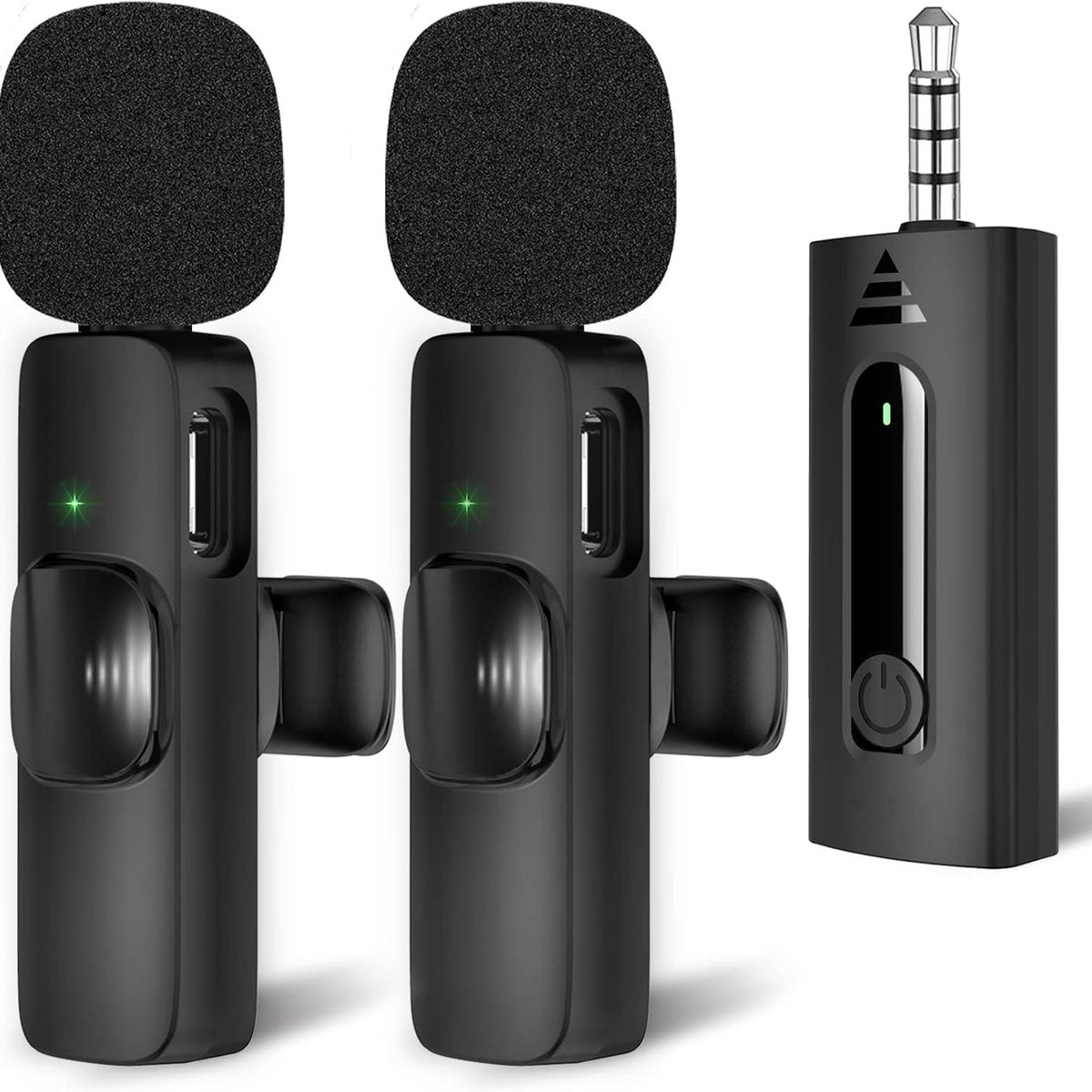 OEM - Micrófono Inalámbrico Doble Corbatero 35mm Android PC Parlante