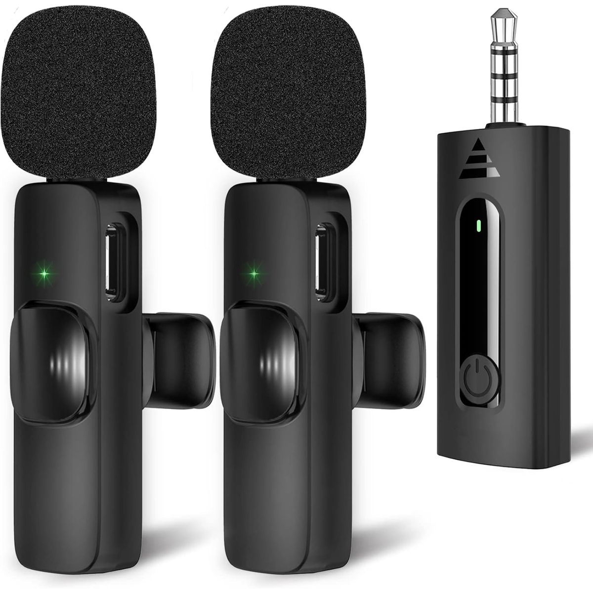 OEM - Micrófono Inalámbrico Doble Corbatero 35mm Android PC Parlante