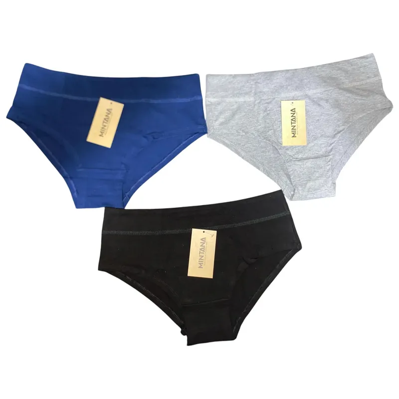 MINTANA - PACK 3 HIKINI ALGODON MUJER