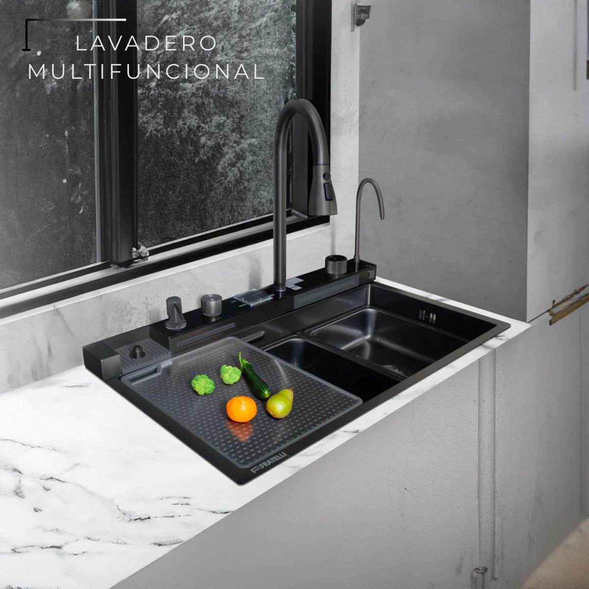 FRATELLI - LAVADERO MULTIFUNCIONAL HAWAI NEGRO