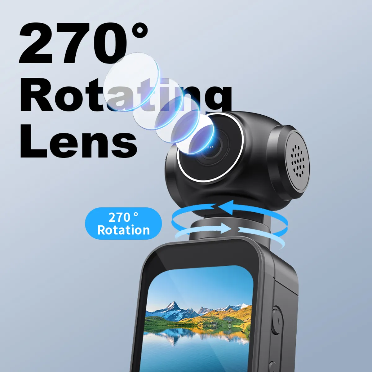 RENVMEXY - 4K Cámara de Acción X3 para Ciclismo y Viajes - EIS Gran Angular