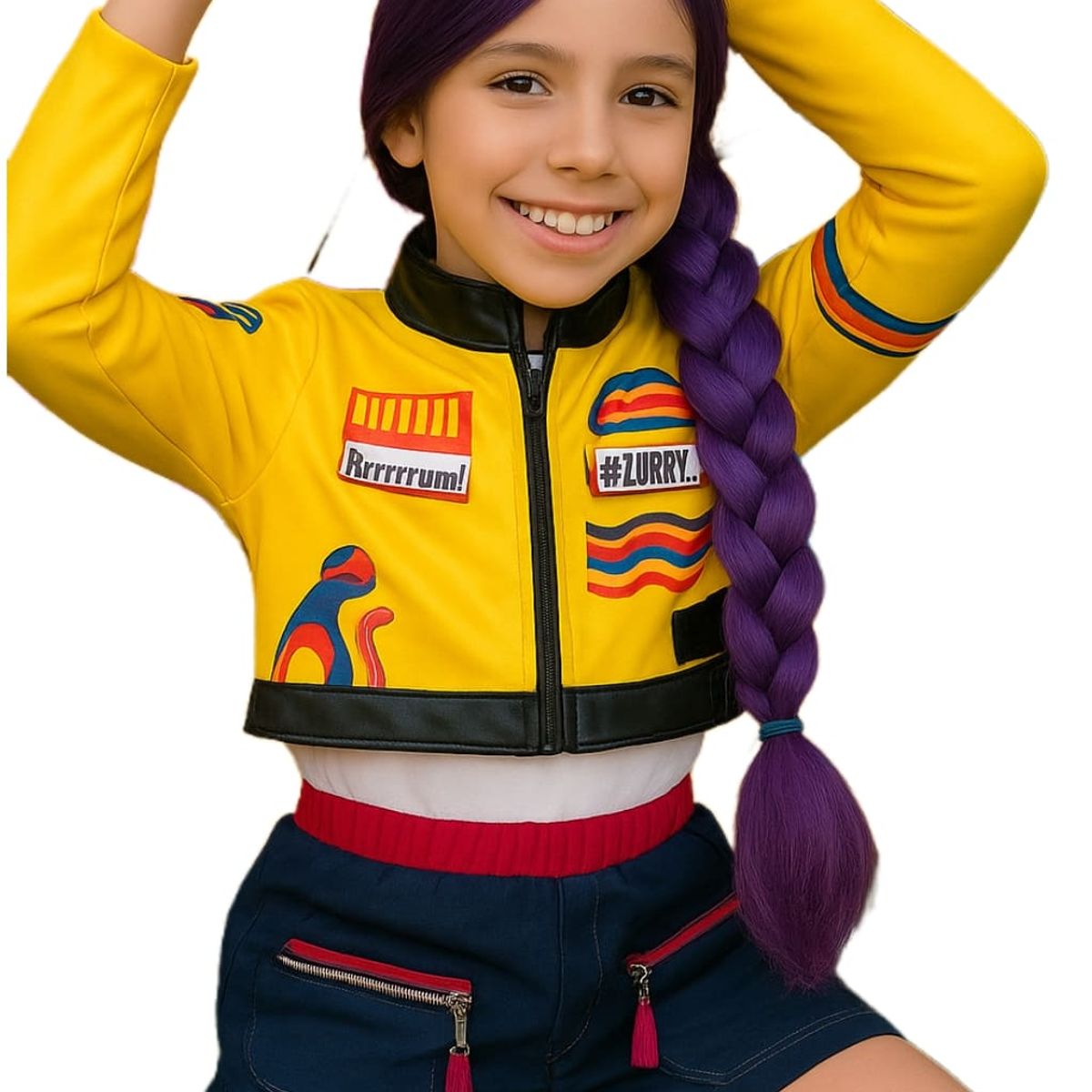 GENERICO - DISFRAZ Y TRENZA DE LAS GUERRERAS DE KPOP