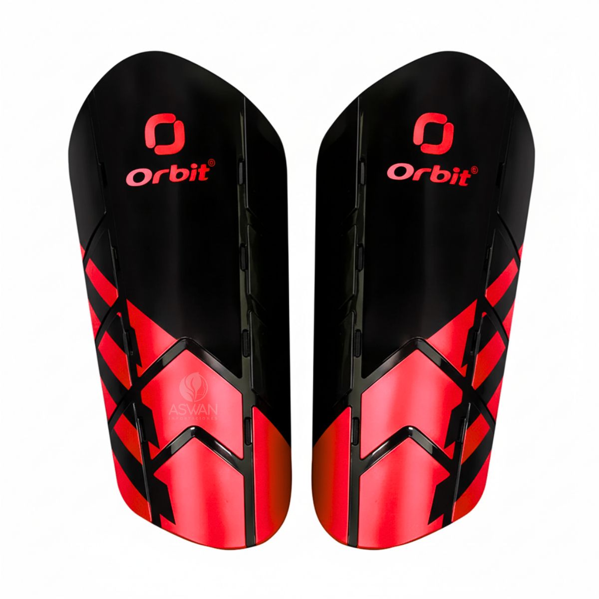 GENERICO - Canilleras De Deporte Negro y Rojo S - Orbit