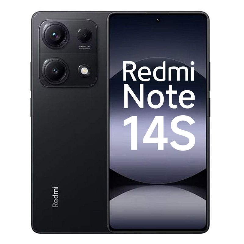 XIAOMI - Celular Xiaomi Redmi Note 14S 8G RAM 128G ROM BLACK Smartphone 5000 mAh 2502FRA65G