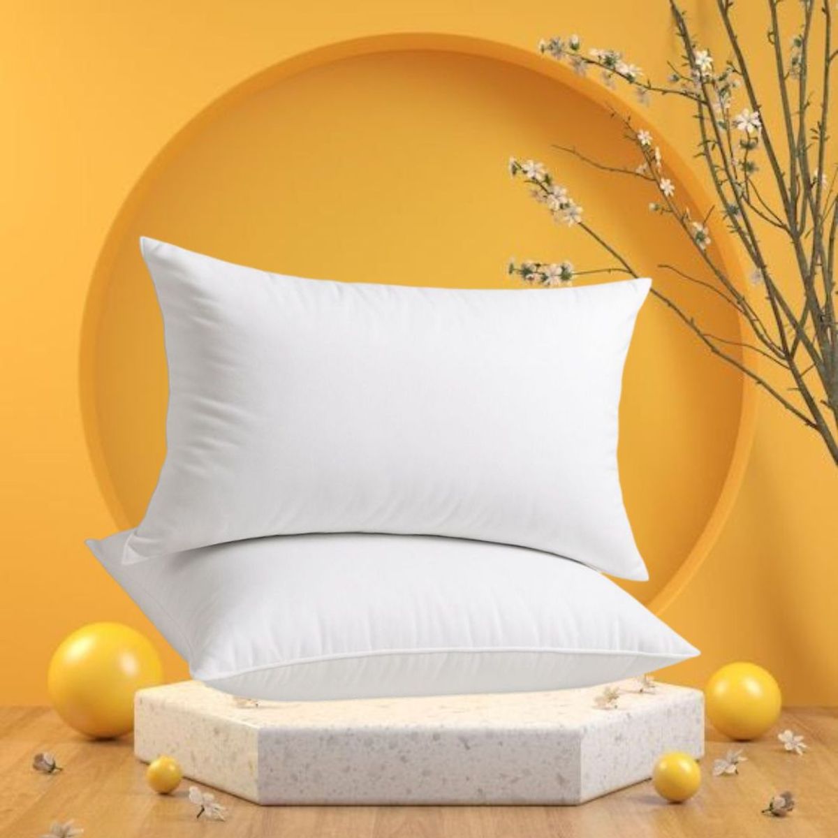 GENERICO - Pack x 02 Almohadas Clásicas talla Queen 75x50