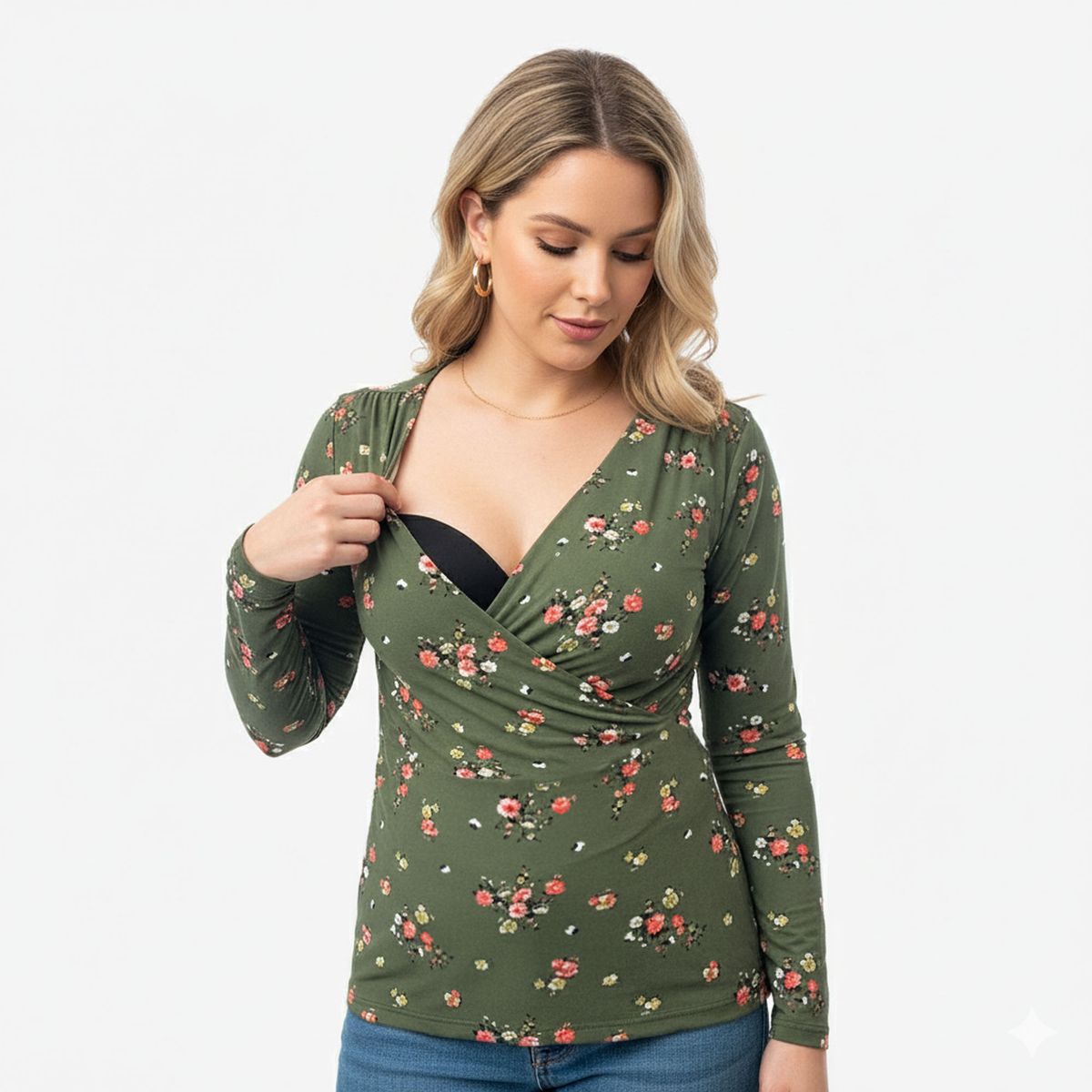 MOMMYLAND - BLUSA MATERNAL Y LACTANCIA CUELLO V