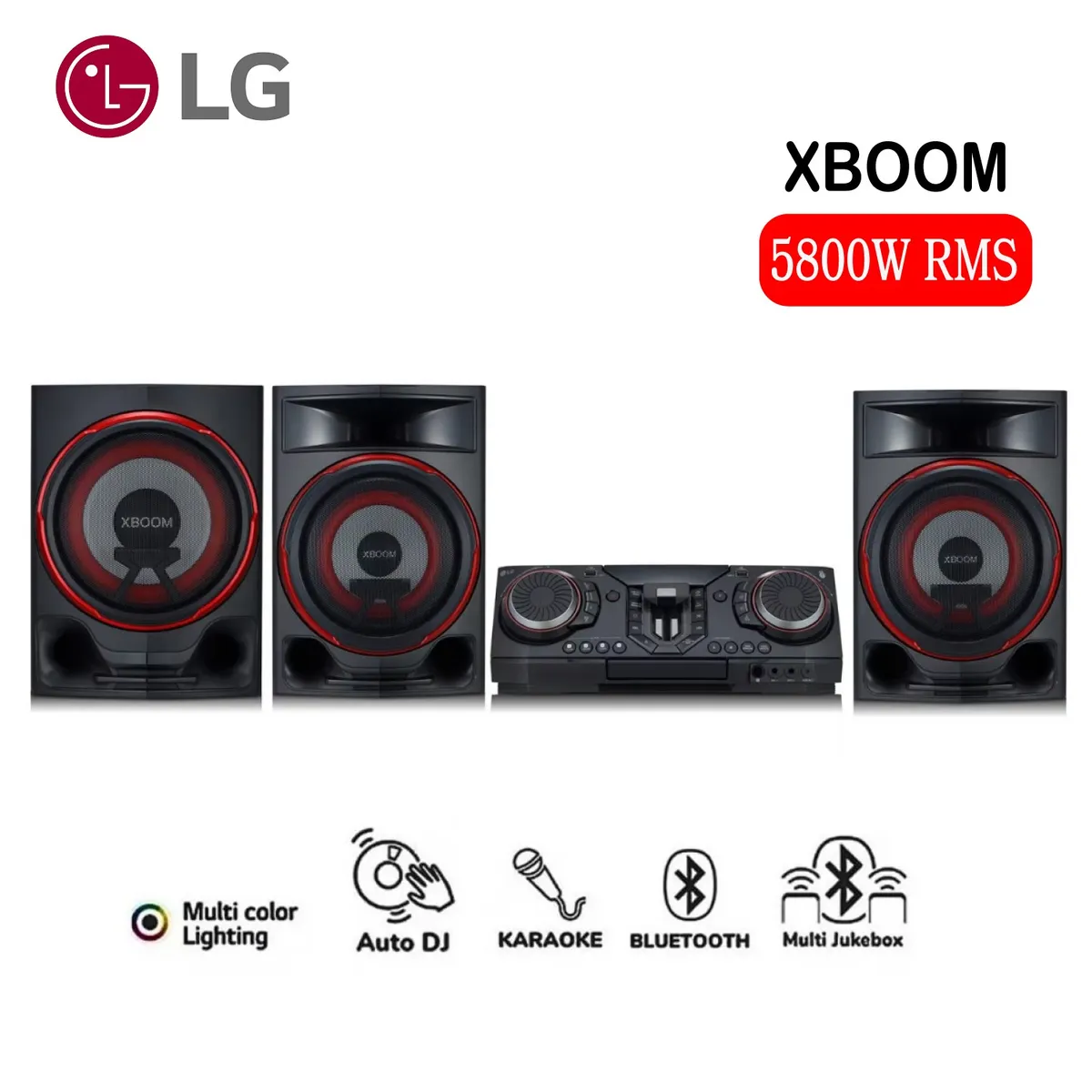 LG - Mini Componente LG XBOOM CL88 2900W  Luces Multi Color