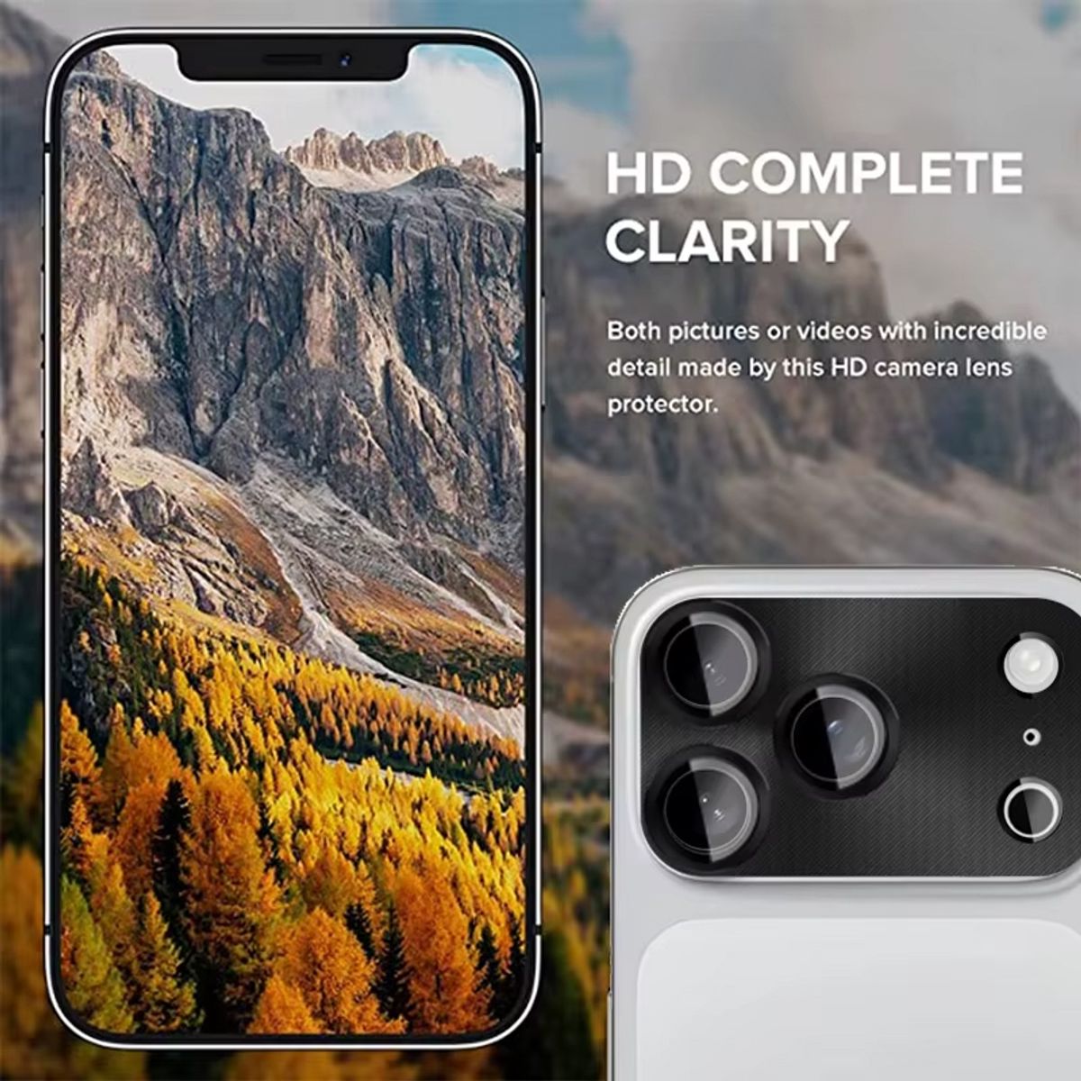 GENERICO - PROTECTOR DE CAMARA IPHONE 17 PRO MAX - IPHONE 17 PRO - NEGRO