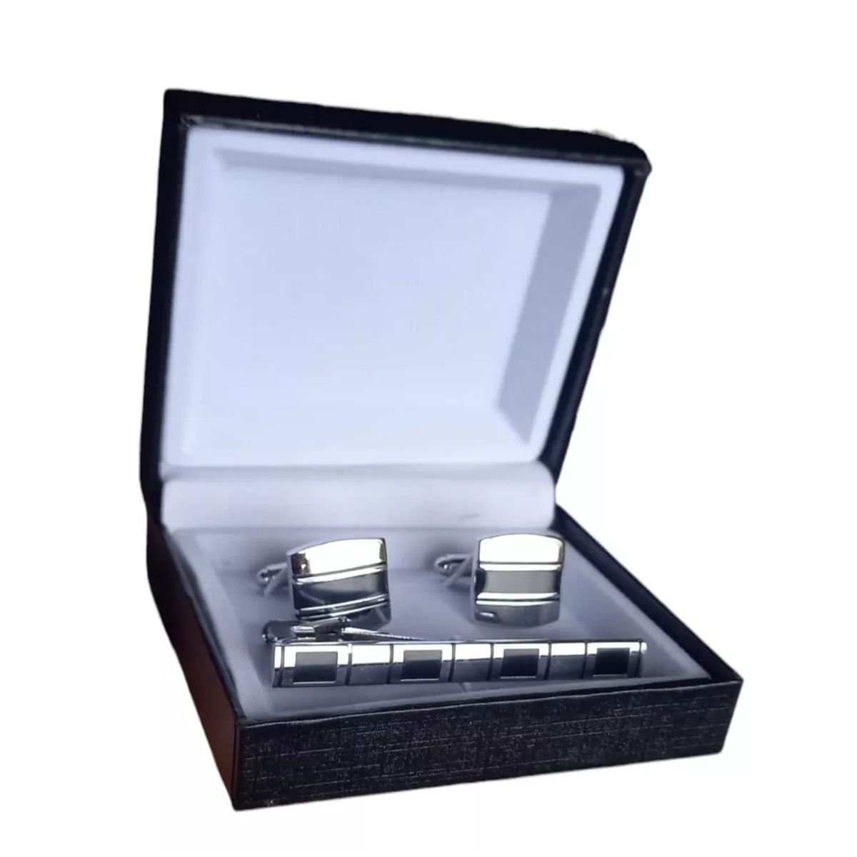 GENERICO - Set Gemelos con Pisa Corbata - Plateado