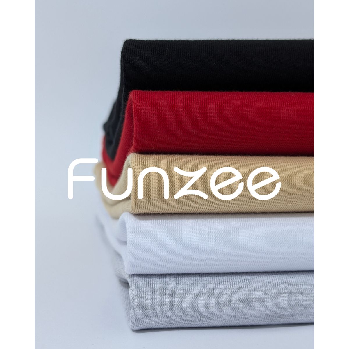 FUNZEE - Pack de 5 Polos 100% Algodón Jersey 200gr para Niño FUNZEE