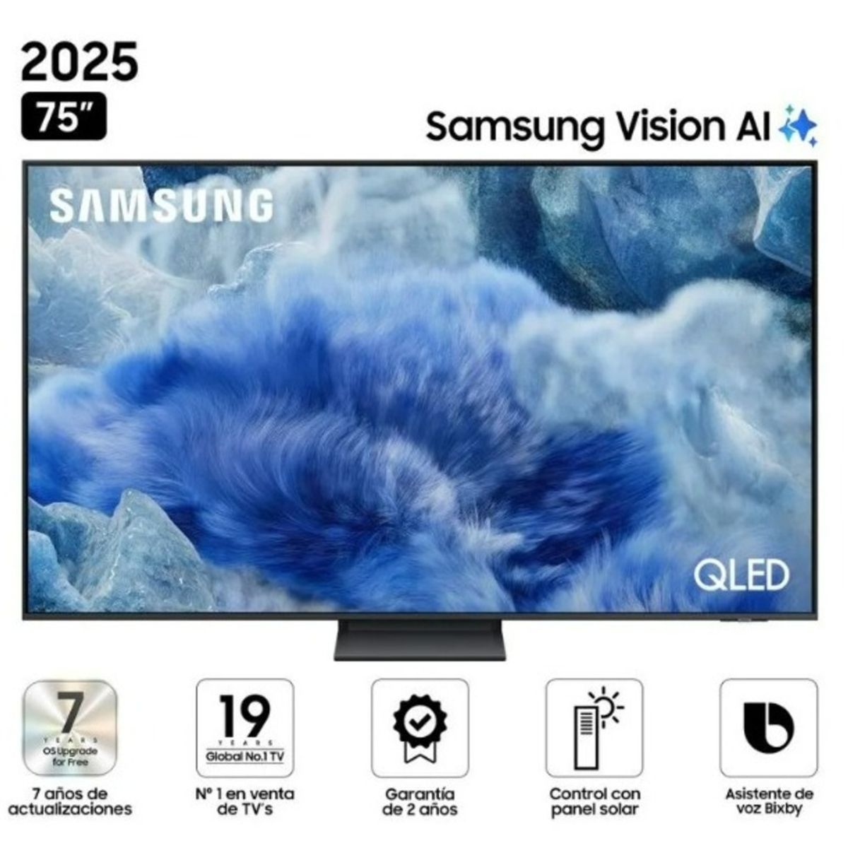 SAMSUNG - Televisor Samsung 75 QLED Smart UHD 4K Vision Ai 75Q8F