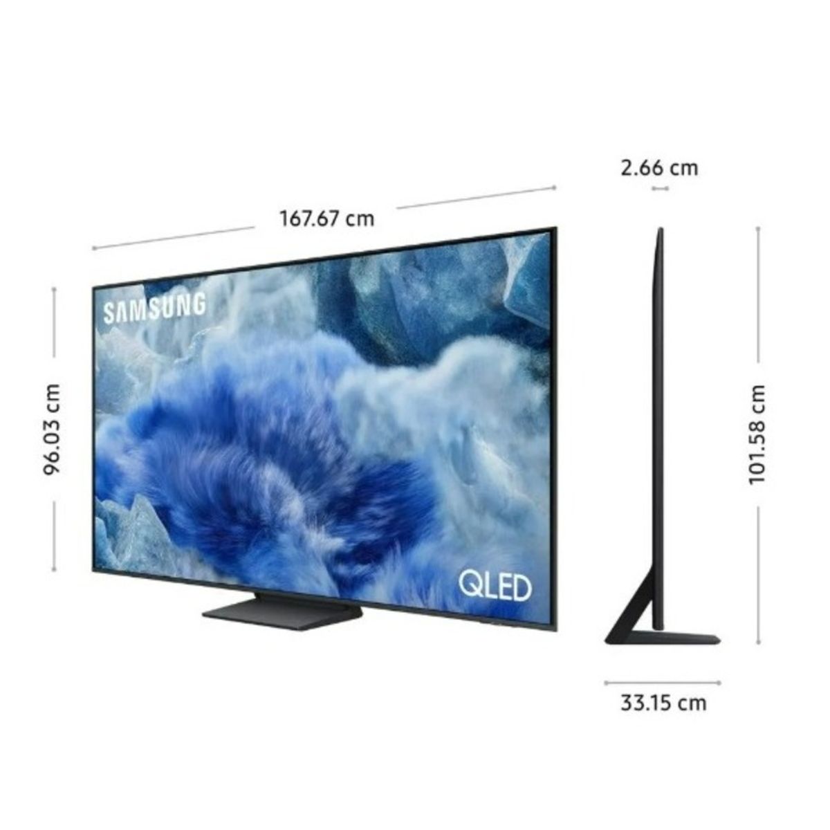 SAMSUNG - Televisor Samsung 75 QLED Smart UHD 4K Vision Ai 75Q8F