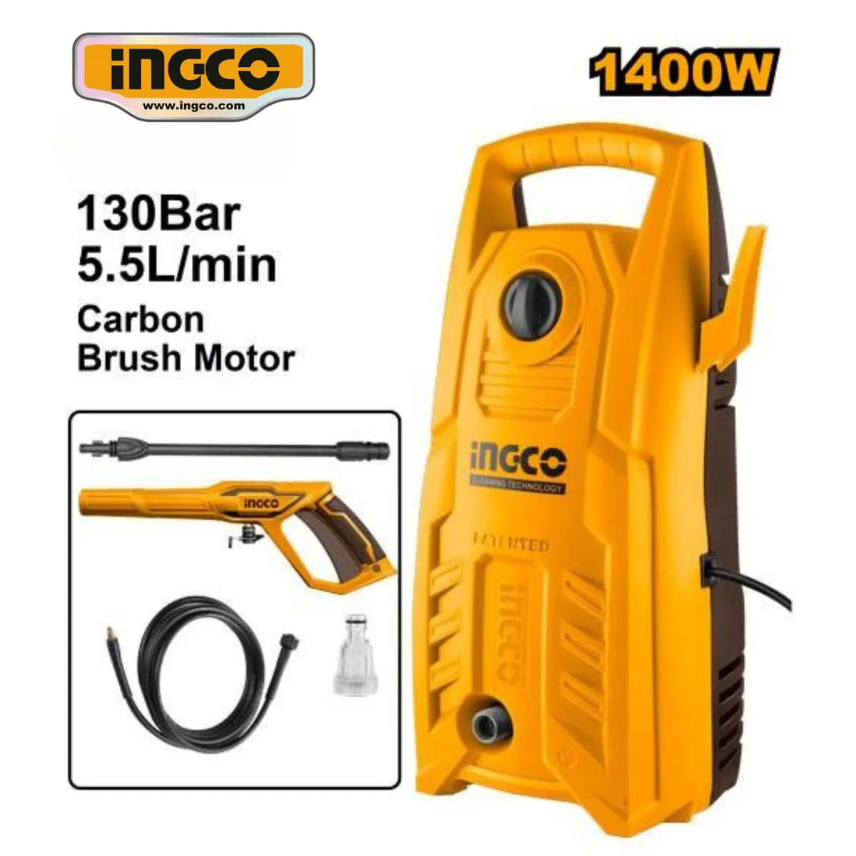 INGCO TOOLS - HPWR14008 HIDROLAVADORA 1400W
