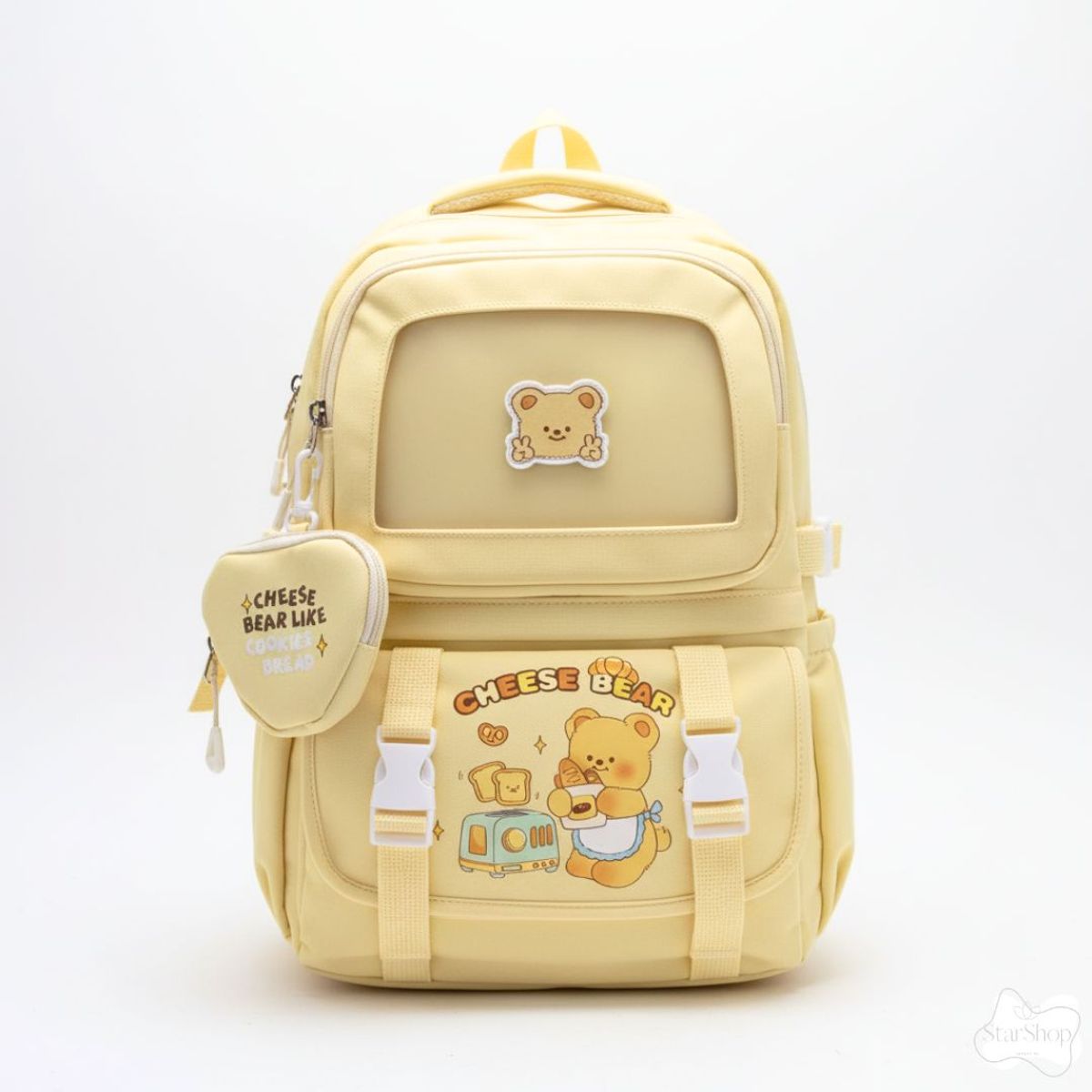 GENERICO - Mochila escolar Ositos tamaño Oficio