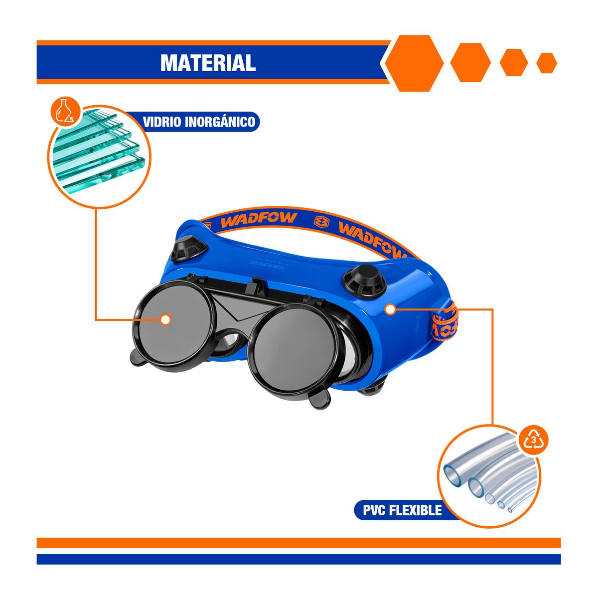 GENERICO - Lentes De Soldar Clente Abatible Protección Din 11- Wsg3811