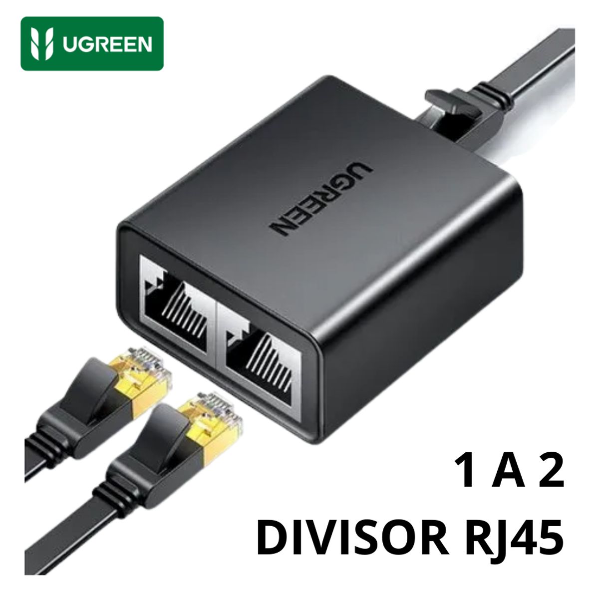 UGREEN - Adaptador RJ45 Splitter UGREEN CM210 50923 1 a 2 Ethernet 100M 2 Pack