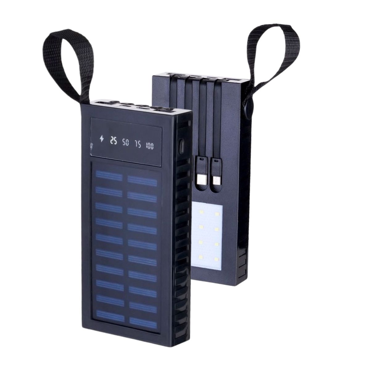SEISA - Cargador Solar 10000mAh Linkmax Power Bank Portátil Linterna LED