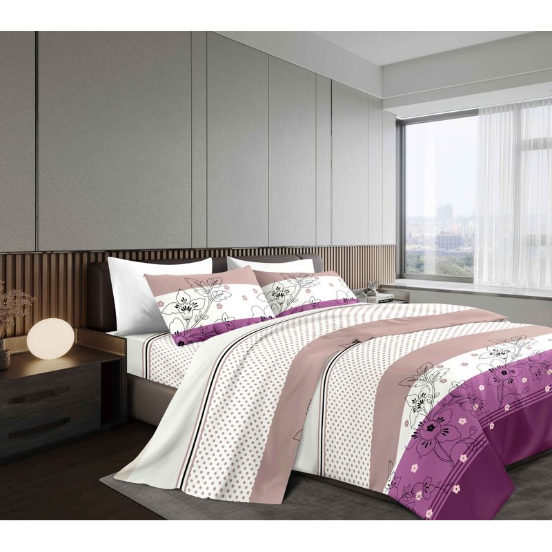 GOLDSUN - JUEGO DE SÁBANAS 4 PIEZAS 1800 HILOS 2 PLAZAS