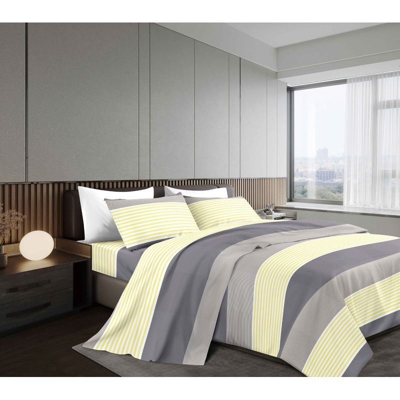 GOLDSUN - JUEGO DE SÁBANAS 4 PIEZAS 1800 HILOS 2 PLAZAS